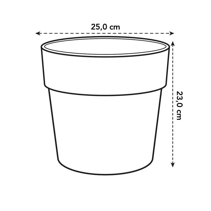 vibia straight rund 25cm anthrazit